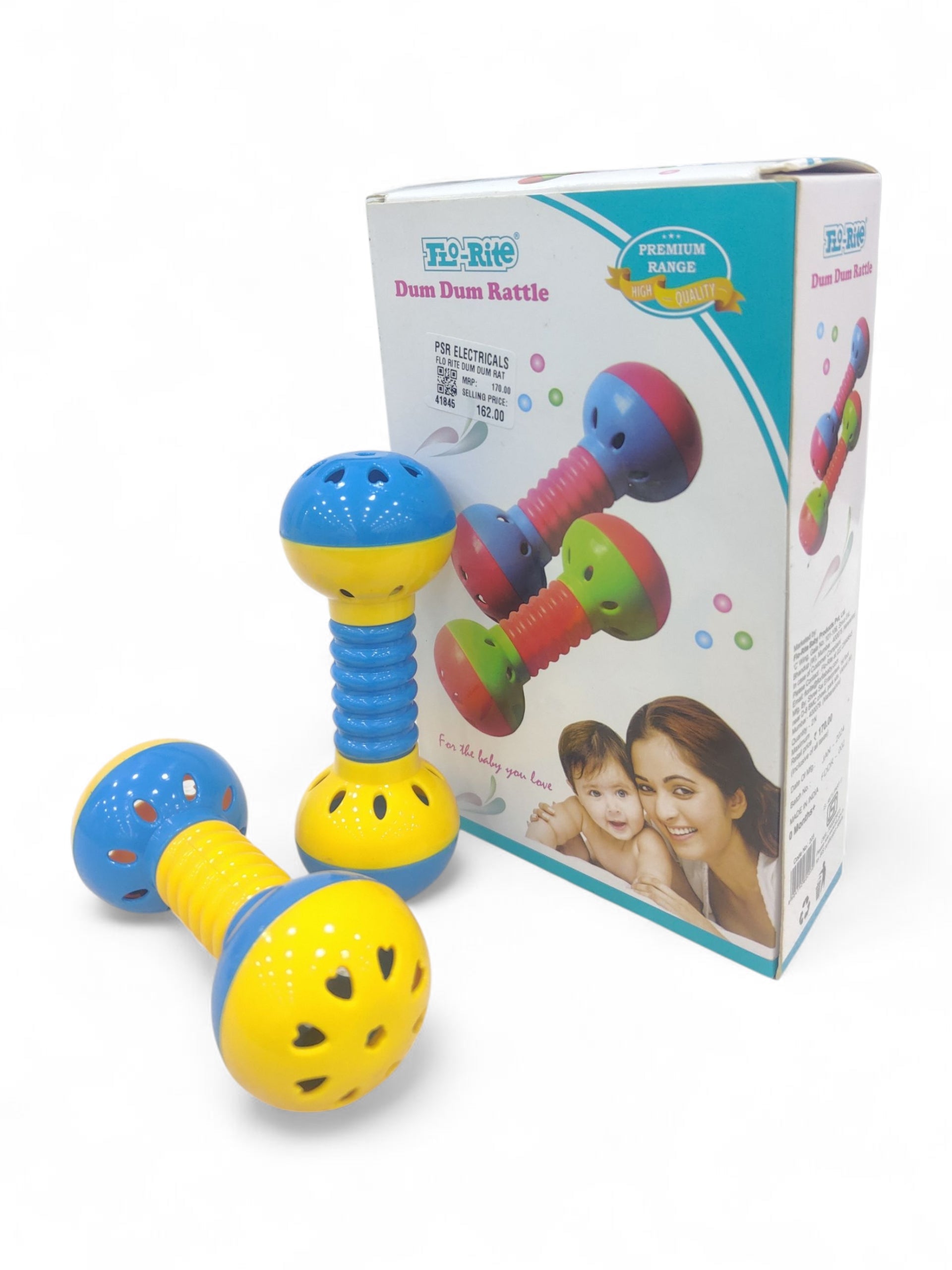 FLO RITE DUM DUM RATTLE BLUE FLO RITE DUM DUM RATTLE BLUE